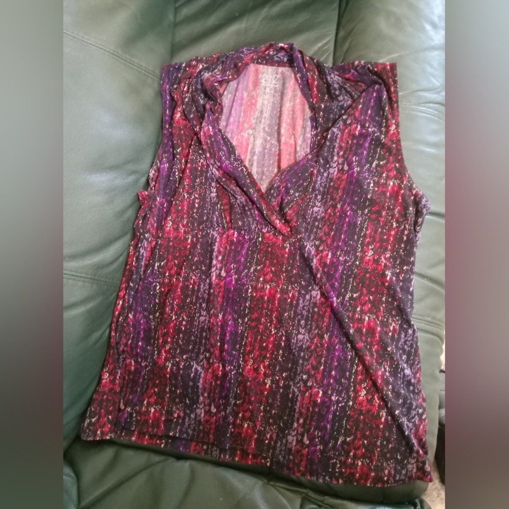 212 collection tank top style blouse size xl